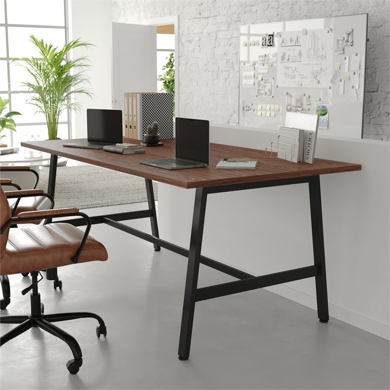 Commercial 72x36 Conference Table with Laminate Top and A-Frame Base - Walnut