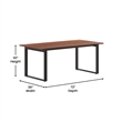 Commercial 72x36 Conference Table with Laminate Top and U-Frame Base - Walnut