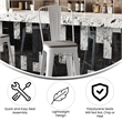 All-Weather Commercial Bar Stool with Removable Back/Poly Seat-White/Gray