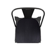 All-Weather Commercial Stack Chair & Poly Resin Seat - Black/Black