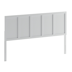 Contemporary Twin Size Two Panel Wooden Headboard Only in Dark Brown
