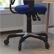Mid-Back Ergonomic Multifunction Mesh Chair with Polyurethane Wheels-Blue