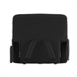 Foldable Reclining Stadium Chair with Backpack Straps and Heated Seat - Black
