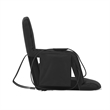 Foldable Reclining Stadium Chair with Backpack Straps and Heated Seat - Black