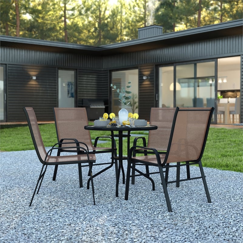 5 Piece Patio Dining Set - 31.5