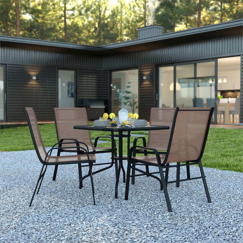 5 Piece Patio Dining Set - 31.5
