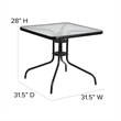 5 Piece Patio Dining Set - 31.5