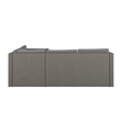 Flash Furniture Indoor/Outdoor Patio Wicker Rattan Sofa and Table Set in Gray
