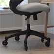 Ergonomic Swivel Task Chair with Roller Wheels & Flip Up Arms - Gray Mesh