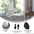Ergonomic Swivel Task Chair with Roller Wheels & Flip Up Arms - Gray Mesh