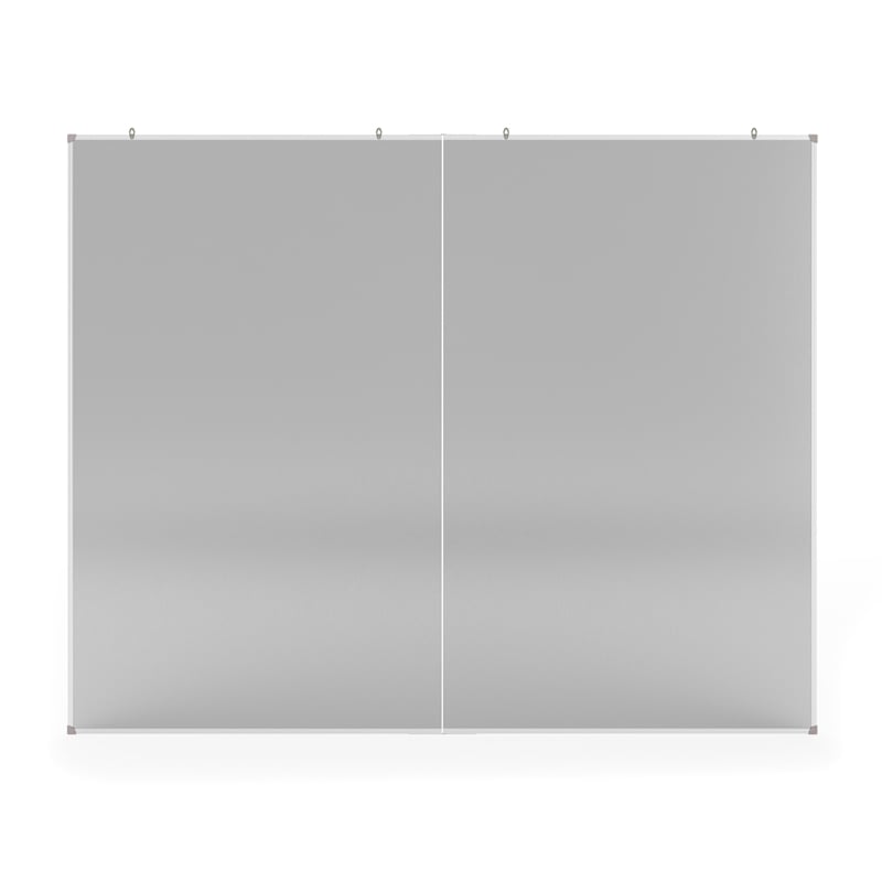 60x48 Aluminum Magnetic Dry Erase Board with Wall Mount Marker Tray