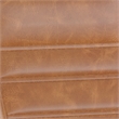 Executive Chair with Black Frame & Arms on Skate Wheels - Brown LeatherSoft