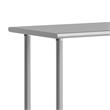 Commercial Stainless Steel 18 Gauge Work Table with Undershelf and Casters-24x48