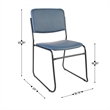 Flash Furniture Hercules 500 lb. Capacity High Density Navy Vinyl Chair