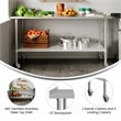 Commercial Stainless Steel Work Table with 1.5