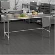 Commercial Stainless Steel Kitchen Prep and Work Table with 1.5