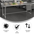 Commercial Stainless Steel Kitchen Prep and Work Table with 1.5
