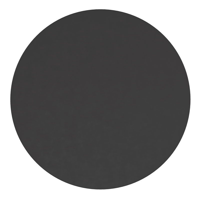 Wall Mount 30 Inch Shatterproof Round Accent Wall Mirror with Black Metal Frame