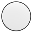 Wall Mount 20 Inch Shatterproof Round Accent Wall Mirror with Black Metal Frame