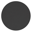 Wall Mount 24 Inch Shatterproof Round Accent Wall Mirror with Black Metal Frame