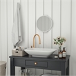 Wall Mount 16 Inch Shatterproof Round Accent Wall Mirror with Silver Metal Frame