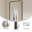Large Rectangular Accent Mirror with 2 Inch Deep Iron Frame in Brnze - 48