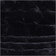 Double Folding Faux Fur Saucer Chair with 2 Ottomans - Black/Black
