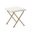 Double Folding Faux Shearling Saucer Chair with 2 Ottomans - Ivory/Soft Gold