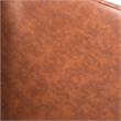 Traditional Club Style Chair with 360 Swivel Metal Base in Brown LeatherSoft