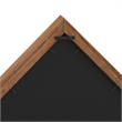 Solid Wood Rustic Brown Display Case for 9.5 x 5 Veterans Flag