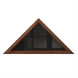 Solid Wood Rustic Brown Display Case for 9.5 x 5 Veterans Flag