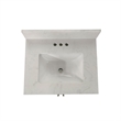 24 Inch Bathroom Vanity with Undermount Sink and Open Storage Shelf in White
