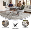 Spacious & Contoured Commercial Wide & Tall White Plastic Folding Chairs-4 Pack