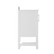 36 Inch Bathroom Vanity with Undermount Sink and Open Storage Shelf in White