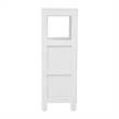 Farmhouse Bathroom Storage Organizer with 2 Drawers and Open Shelf in White