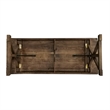 Solid Pine Farm Dining Table with X-Style Legs in Antique Rustic - 9' x 40
