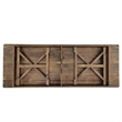 Solid Pine Farm Dining Table with X-Style Legs in Antique Rustic - 9' x 40