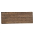 Solid Pine Farm Dining Table with X-Style Legs in Antique Rustic - 9' x 40