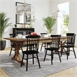 Solid Pine Farm Dining Table with X-Style Legs in Antique Rustic - 9' x 40