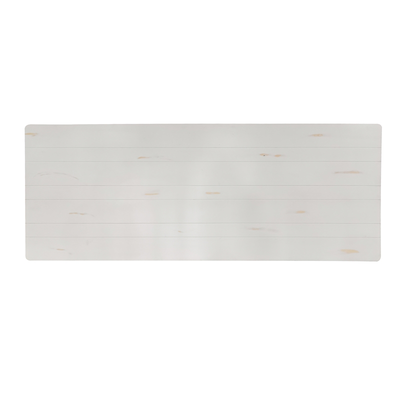 Solid Pine Farm Dining Table with X-Style Legs in Antique Rustic White-9' x 40