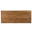 Solid Pine Farm Dining Table with X-Style Legs in Antique Rustic - 7' x 40