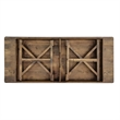 Solid Pine Farm Dining Table with X-Style Legs in Antique Rustic - 8' x 40