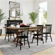 Solid Pine Farm Dining Table with X-Style Legs in Antique Rustic - 8' x 40