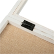 Solid Pine Whitewash Shadow Display Case with Linen Liner - 11 x 14