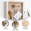 Solid Pine Whitewash Shadow Display Case with Linen Liner - 11 x 14