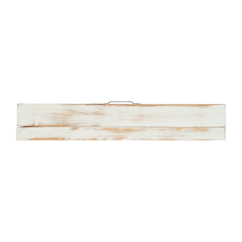 Solid Pine Whitewash Shadow Display Case with Linen Liner - 11 x 14