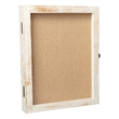 Solid Pine Whitewash Shadow Display Case with Linen Liner - 11 x 14