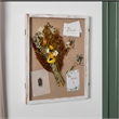 Solid Pine Whitewash Shadow Display Case with Linen Liner - 18 x 24