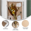 Solid Pine Whitewash Shadow Display Case with Linen Liner - 18 x 24