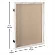 Solid Pine Whitewash Shadow Display Case with Linen Liner - 18 x 24